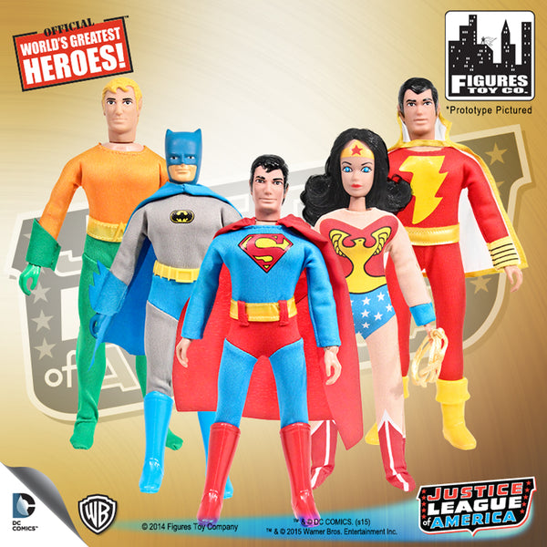 Justice League of America 8 Inch Figures: Set of all 6 Figures