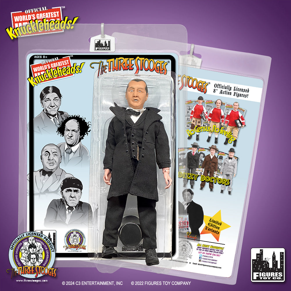 The Three Stooges 8 Inch Action Figures Suit &amp; Top Hat Series: Set of all 6