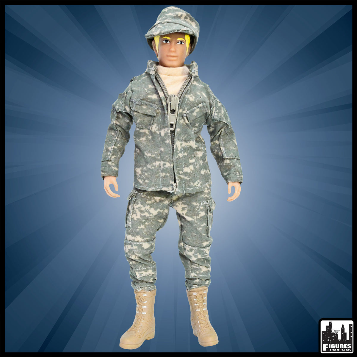8 Inch Army Military Action Figure
