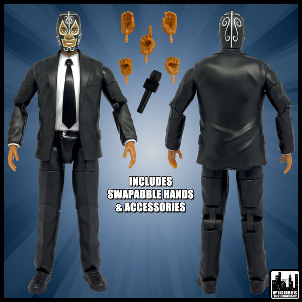 Ultimate Talking Wrestling Ring Announcer Figure for WWE Figures