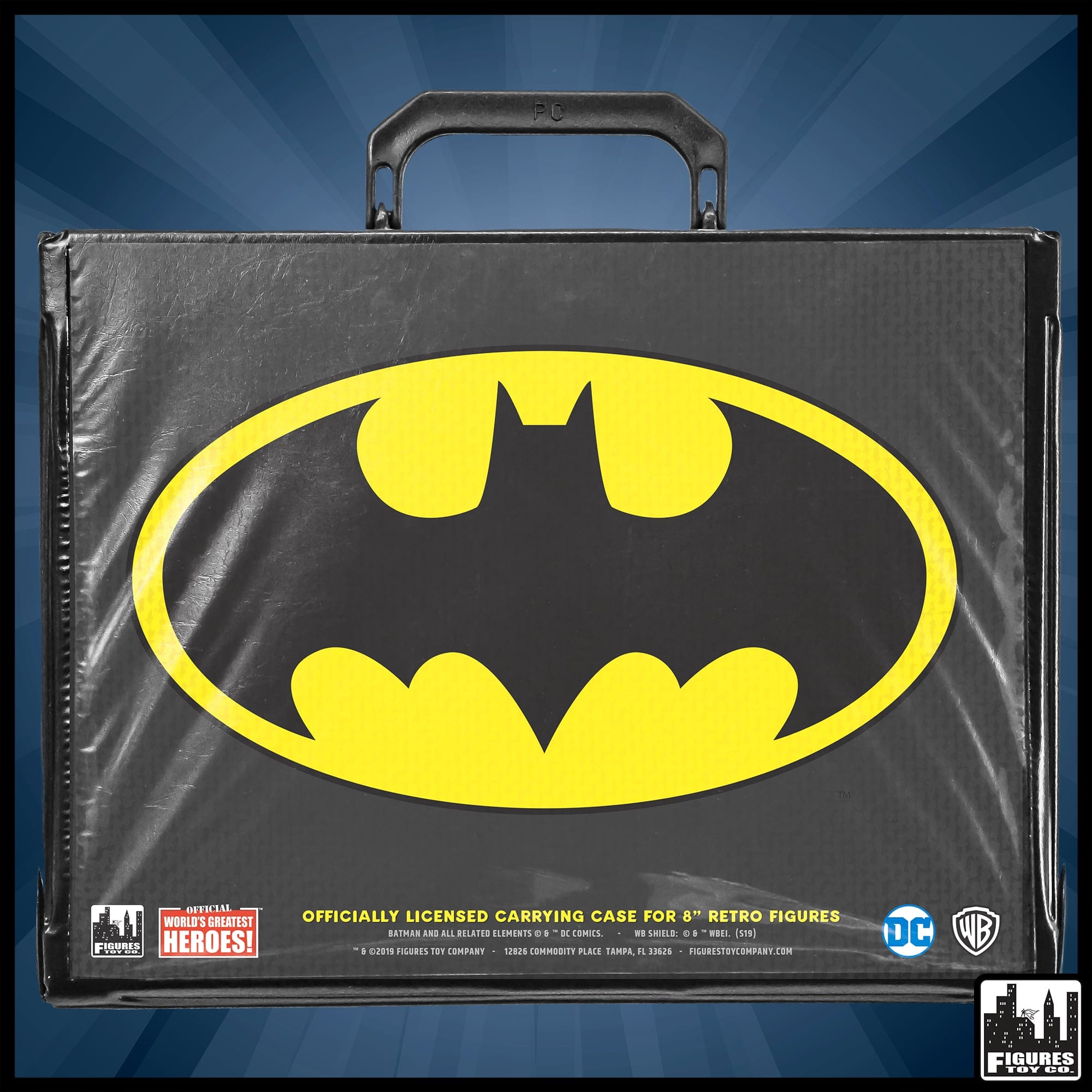 Batman Black Logo Action Figure Carrying Case