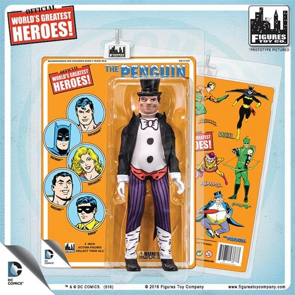 DC Comics 8 Inch Action Figures with Retro Cards: Penguin