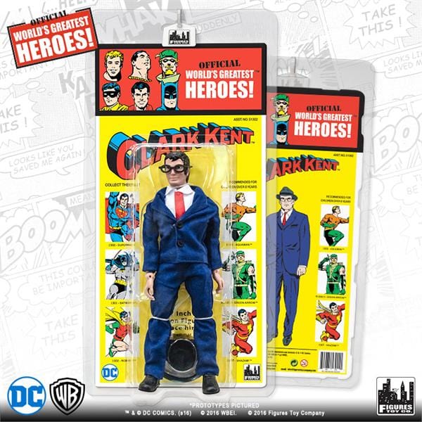 DC Comics Retro Kresge Style Action Figures Series 4: Clark Kent