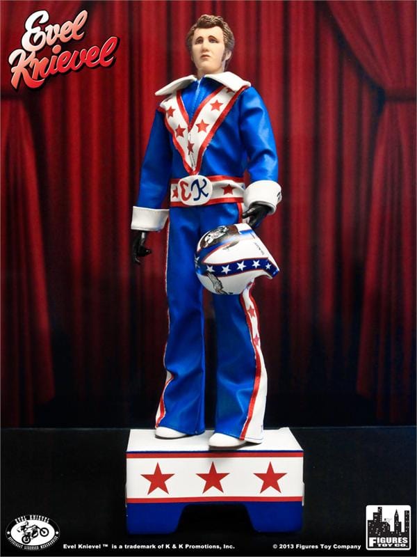 Evel Knievel 12 Inch Action Figures Series 1 Re-Issue: Blue Jumpsuit