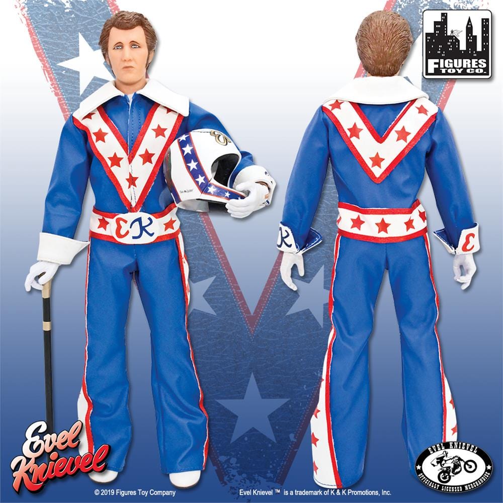 Evel Knievel 12 Inch Action Figures Series 1 Re-Issue: Blue Jumpsuit