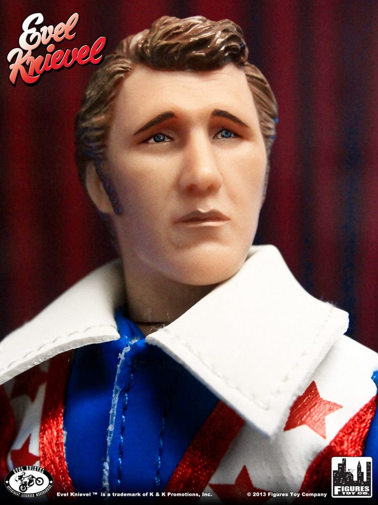 Evel Knievel 8 Inch Action Figures Series 1 Re-Issue: Blue Jumpsuit