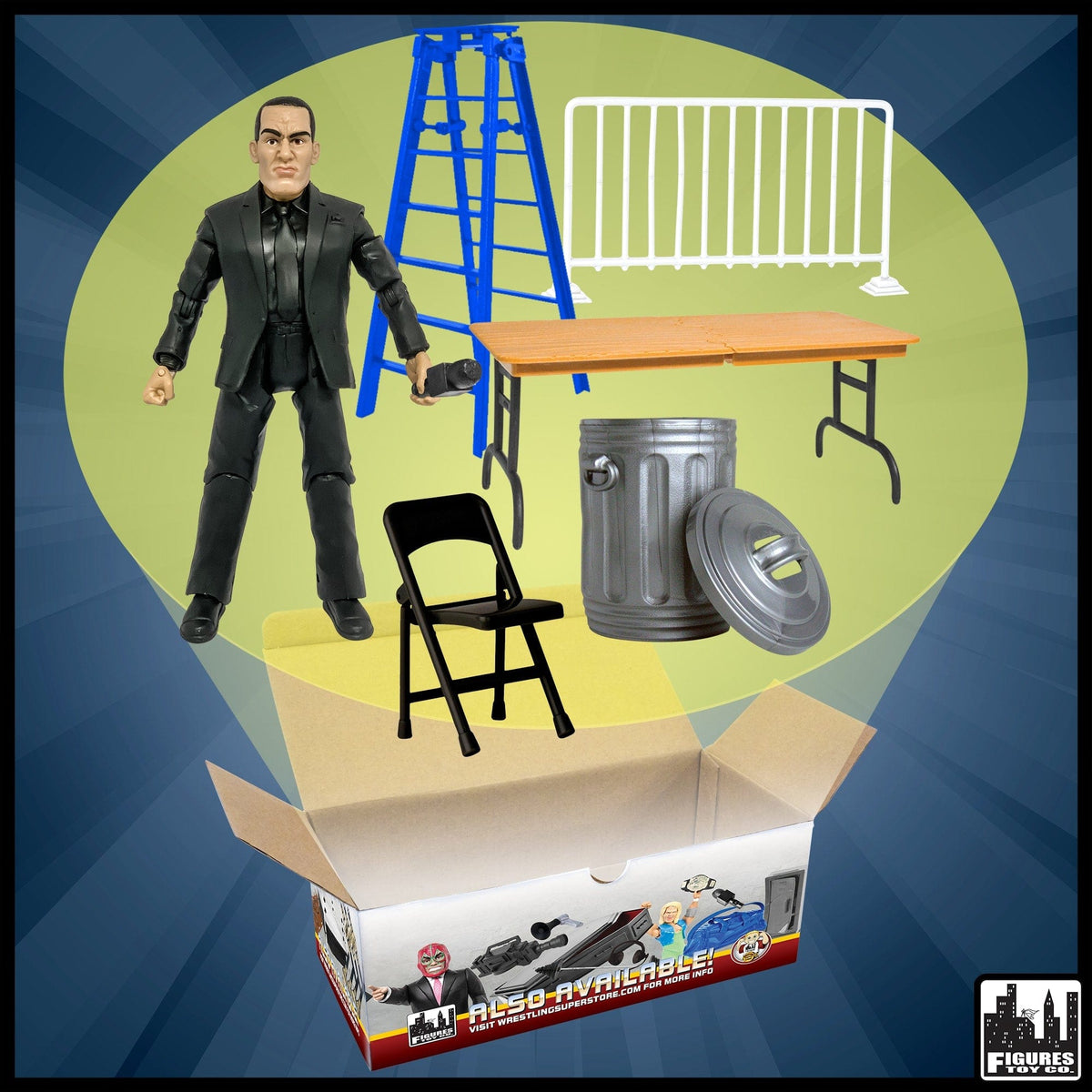 General Manager Action Figure &amp; Accessory Set for WWE Wrestling Action Figures
