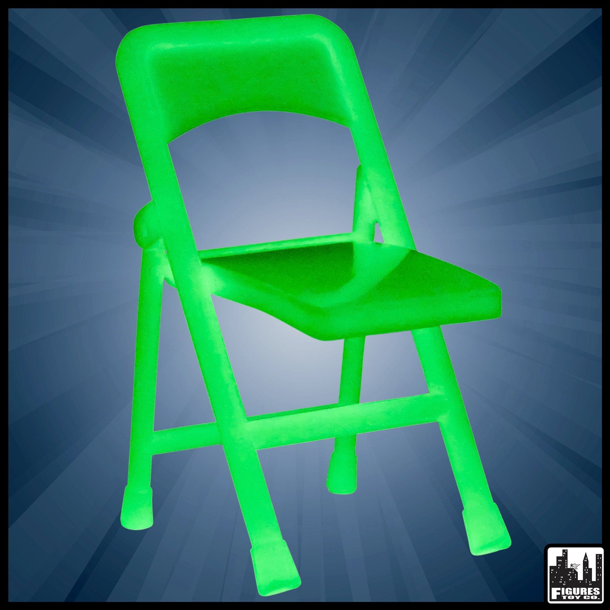 Glow In The Dark Folding Chair for WWE Wrestling Action Figures