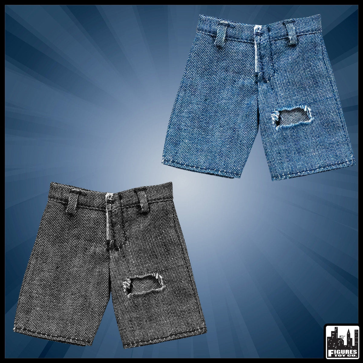 Jean Shorts With Holes for WWE Wrestling Action Figures