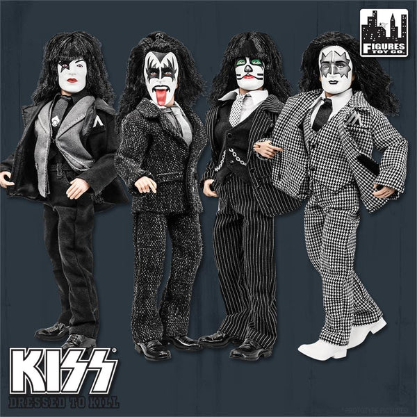 KISS Dressed to Kill 4体セット KISS 8 Inch Figures Dressed To Kill Throwback Series: Set of all 4