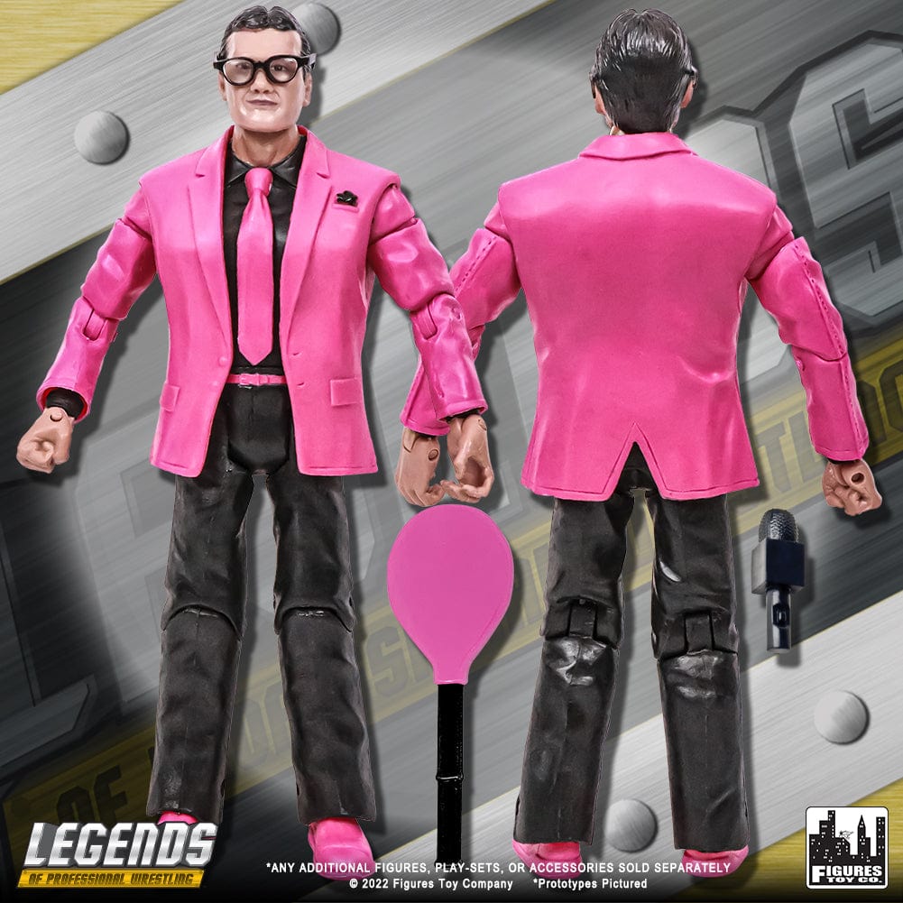 Legends of Professional Wrestling Series Action Figures: Jim Cornette [Pink &amp; Black Variant]