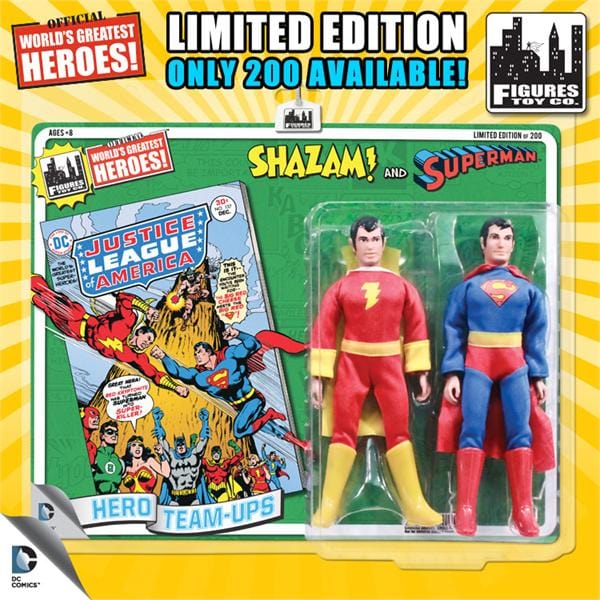 Limited Edition 8 Inch DC Superhero Two-Packs Series 2: Shazam &amp; Superman
