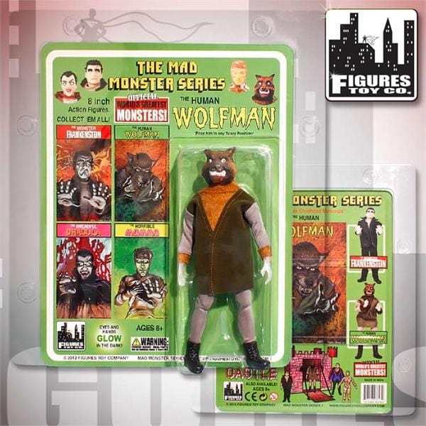 SF・ファンタジー・ホラー Classic TV Toys THE HUMAN WOLFMAN Mad Monsters The Human Wolfman 8 inch action figure (2012