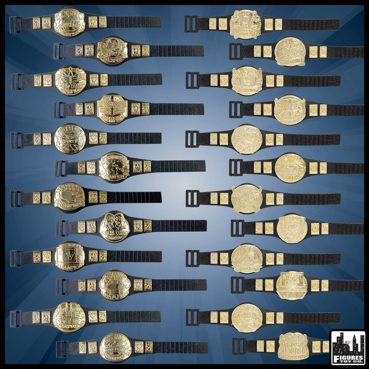 Mix &amp; Match Any 6 for $19.99 Championship Belts for WWE Wrestling Action Figures