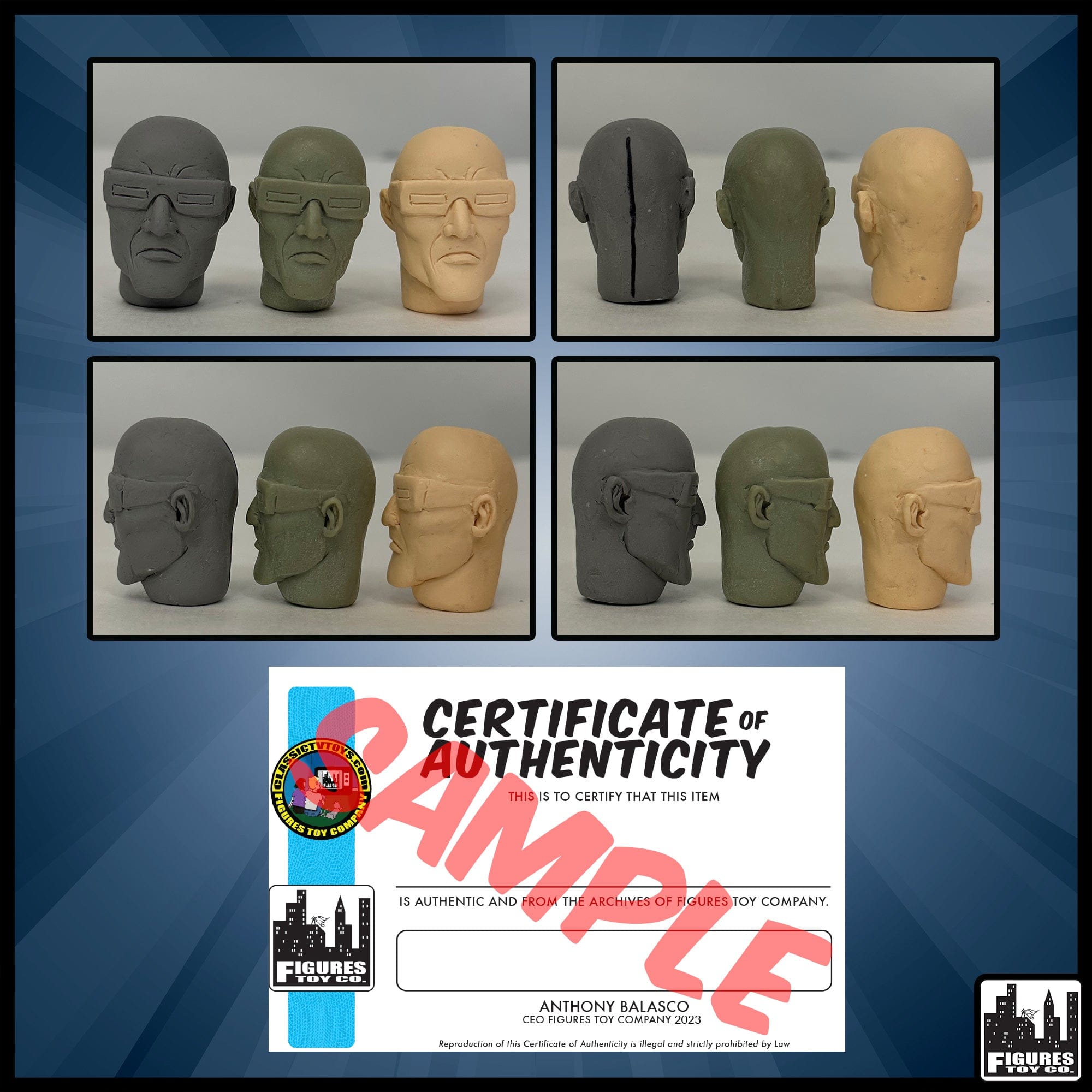 Resin Casted Super Friends Captain Cold Heads