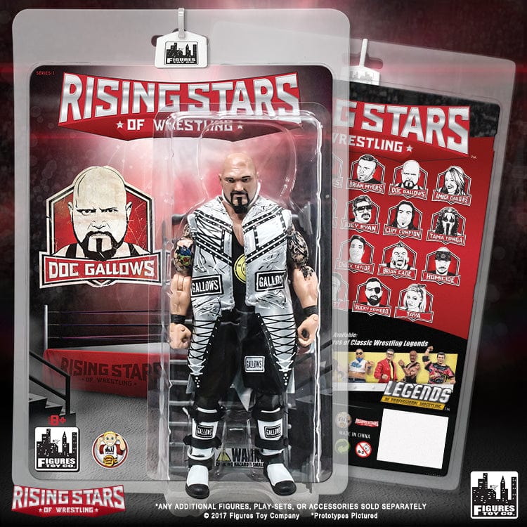 Rising Stars of Wrestling Action Figure Series 1: Set of all 4