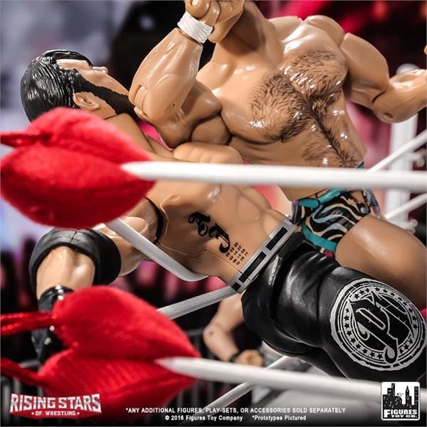 Rising Stars of Wrestling Series: AJ Styles Black/Gray Outfit