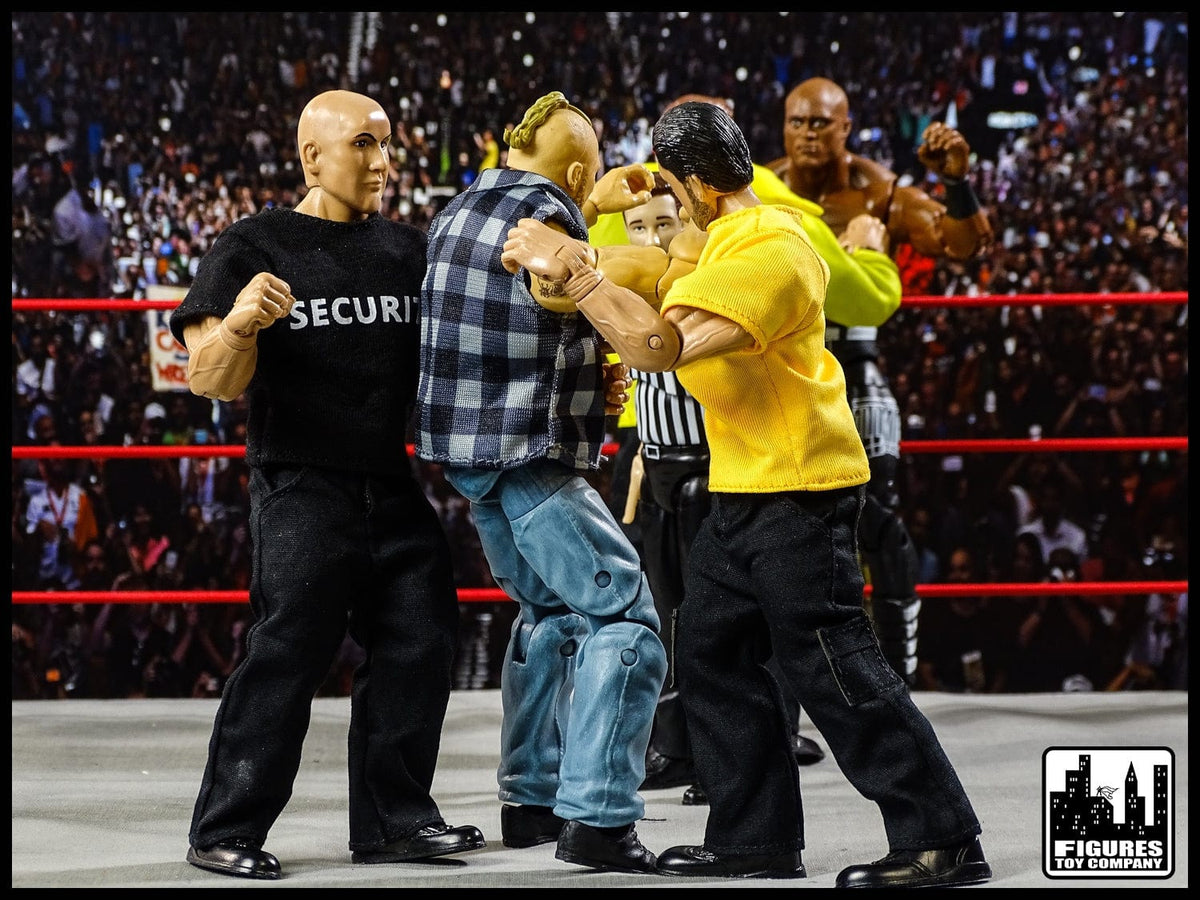 Security Guard, Event Staff Worker &amp; EMT Action Figure for WWE Wrestling Figures