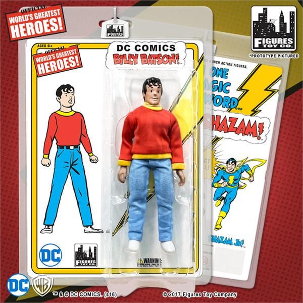 Shazam Retro 8 Inch Action Figures Series: Billy Batson - Figures