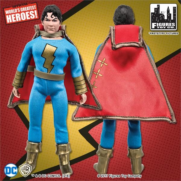 Shazam Retro 8 Inch Figures Series: Shazam Jr. Blue & Gold Variant
