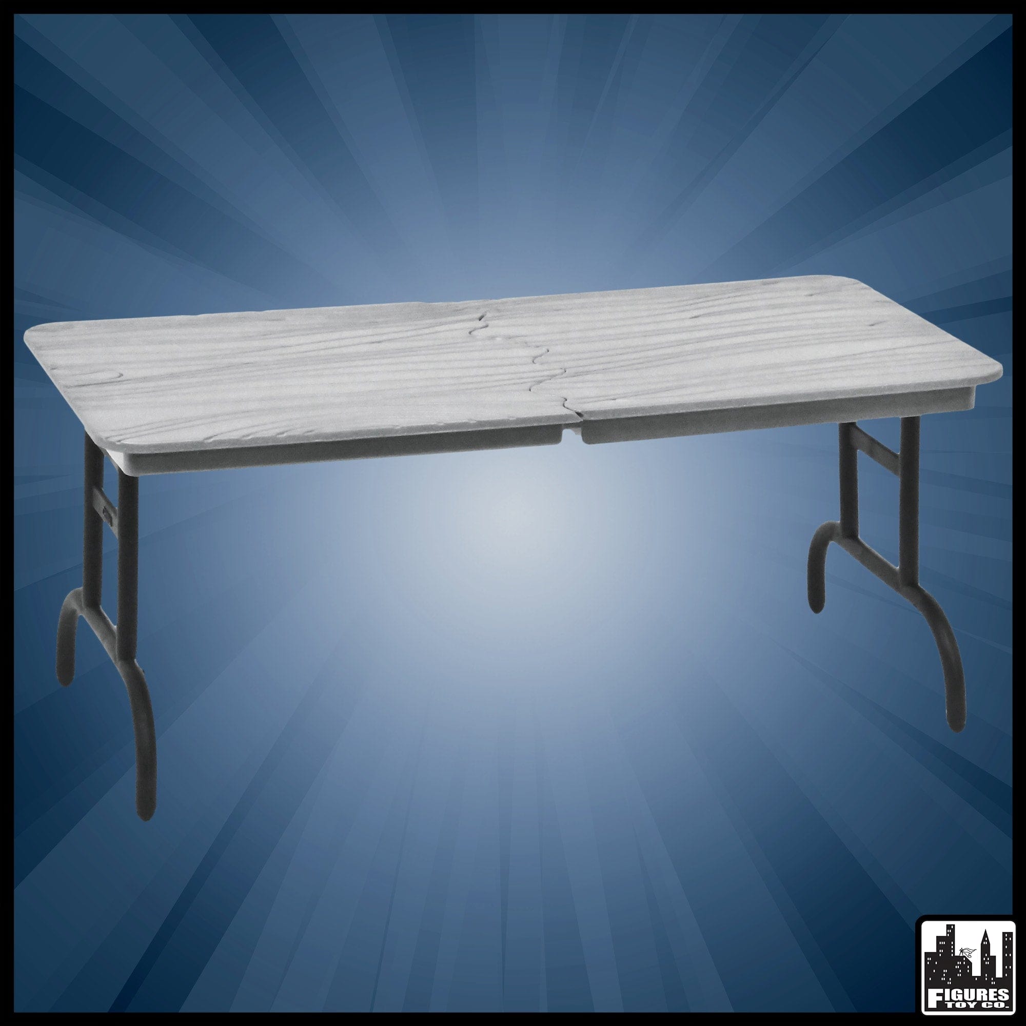 Silver Breakaway Table For WWE Wrestling Action Figures
