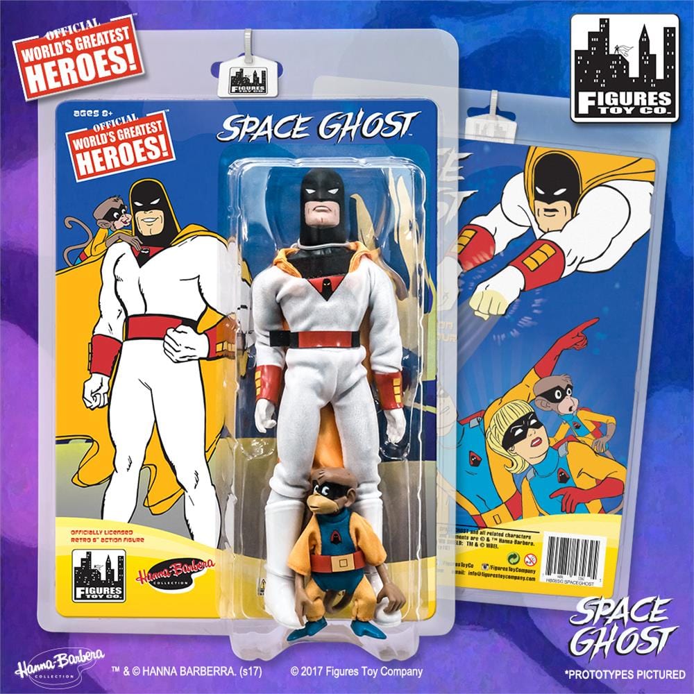Space Ghost Retro 8 Inch Action Figures Series: Space Ghost & Blip Two-Pack