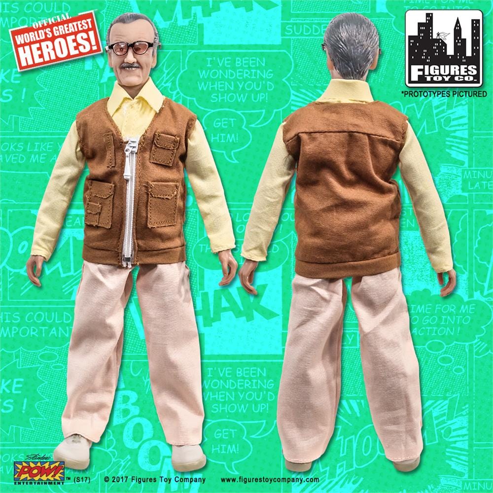 Stan Lee Retro 8 Inch Action Figure: Brown Vest Version