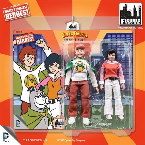 Super Friends Retro 8 Inch Action Figures: Wendy & Marvin Two-Pack