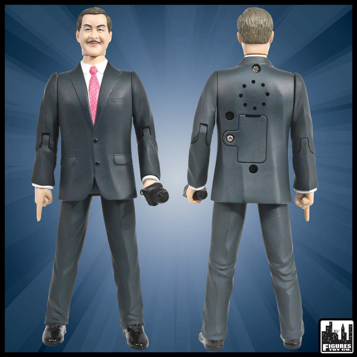Talking Wrestling Ring Announcer Action Figure by Figures Toy Company