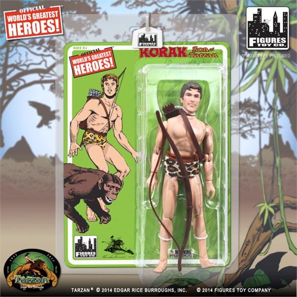 Figures Toy Company Tarzan Retro 8" Action Figure – Series 1, 1:9 Scale, Original 2010s