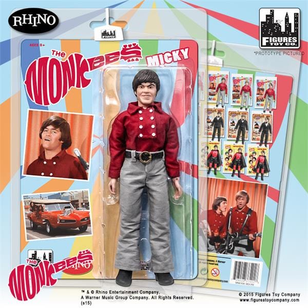 The Monkees 8 Inch Action Figures Series One Red Band Outfit: Micky Dolenz