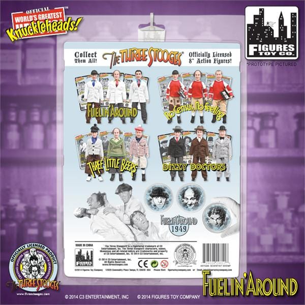 The Three Stooges 8 Inch Action Figures: Fuelin&#39; Around Shemp
