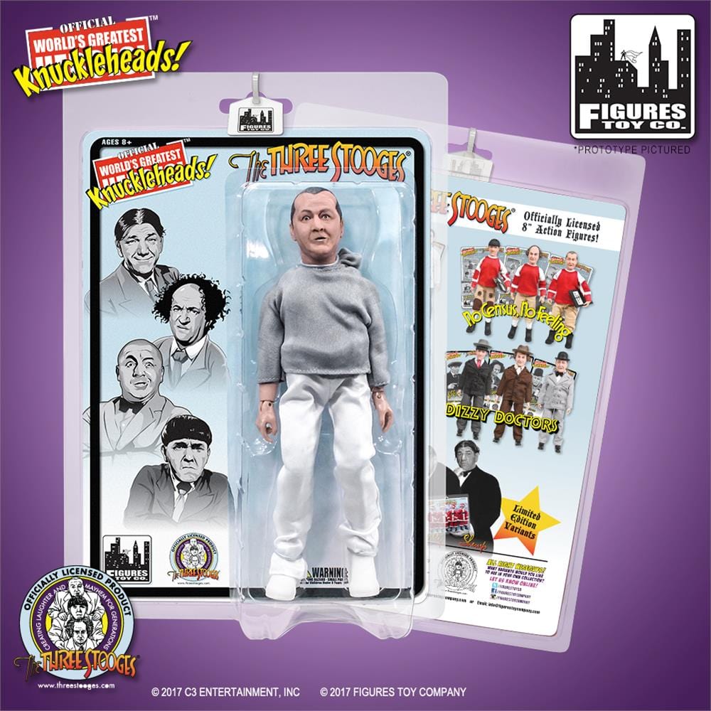The Three Stooges 8 Inch Action Figures: Sweatshirt Curly