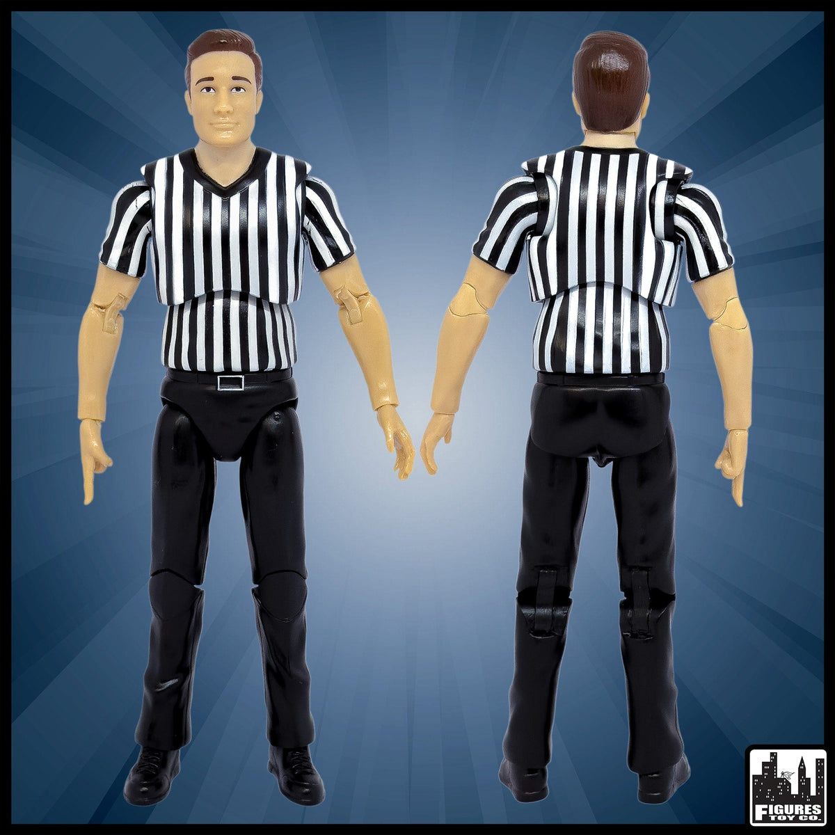 Ultimate Referee With Deluxe Articulation for WWE Wrestling Action Figures