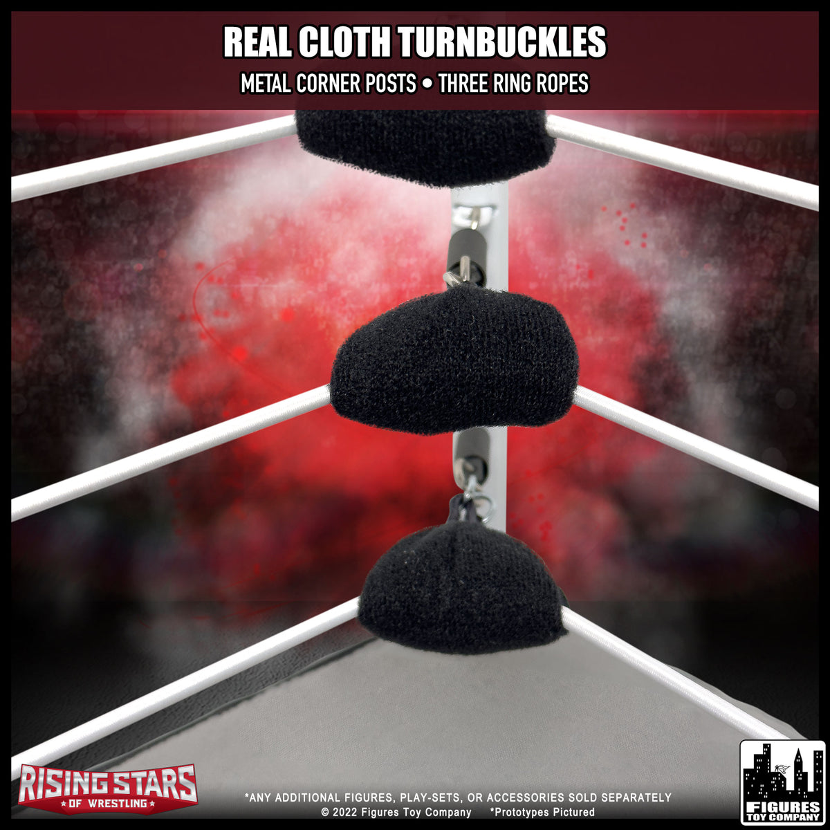 Rising Stars of Wrestling Ring for WWE & AEW Wrestling Action Figures