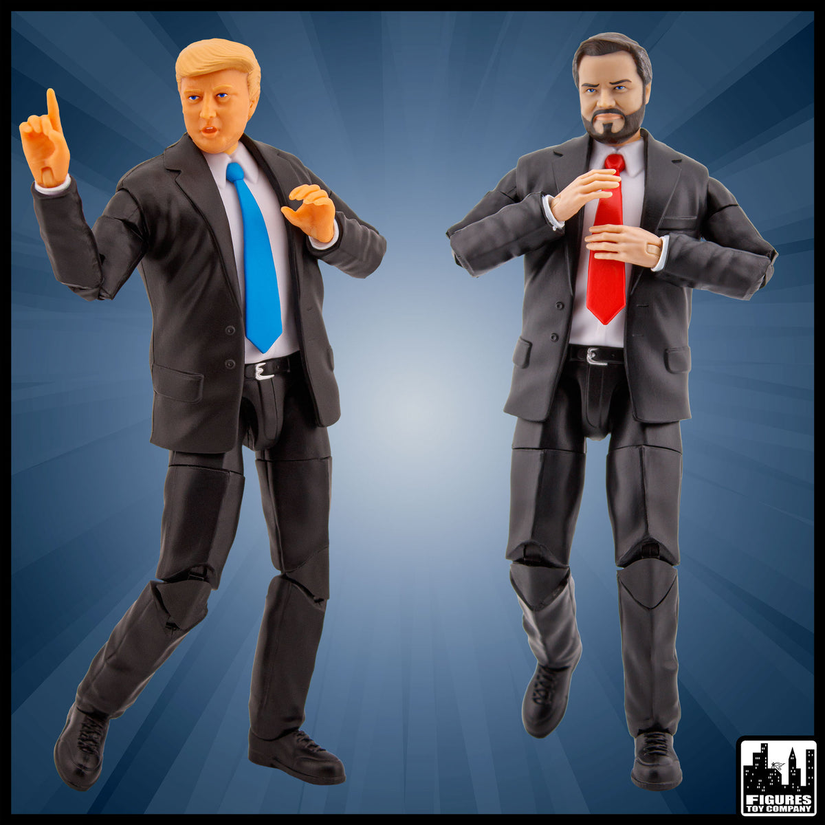 President Trump and JD Vance Talking Action Figure Two-Pack with Podium - view 4