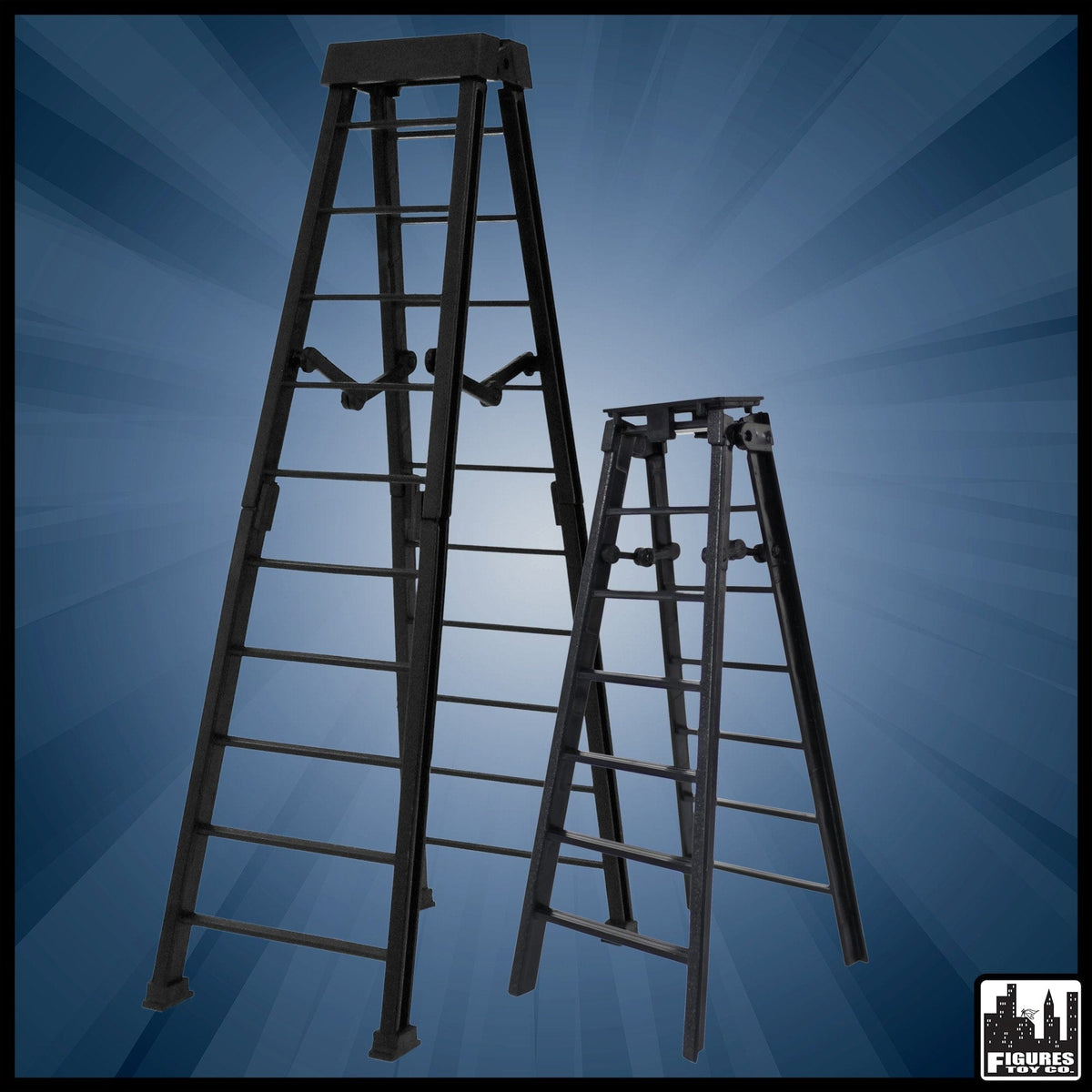 10 Inch Breakable &amp; 7 Inch Regular Black Ladder For Wrestling Figures