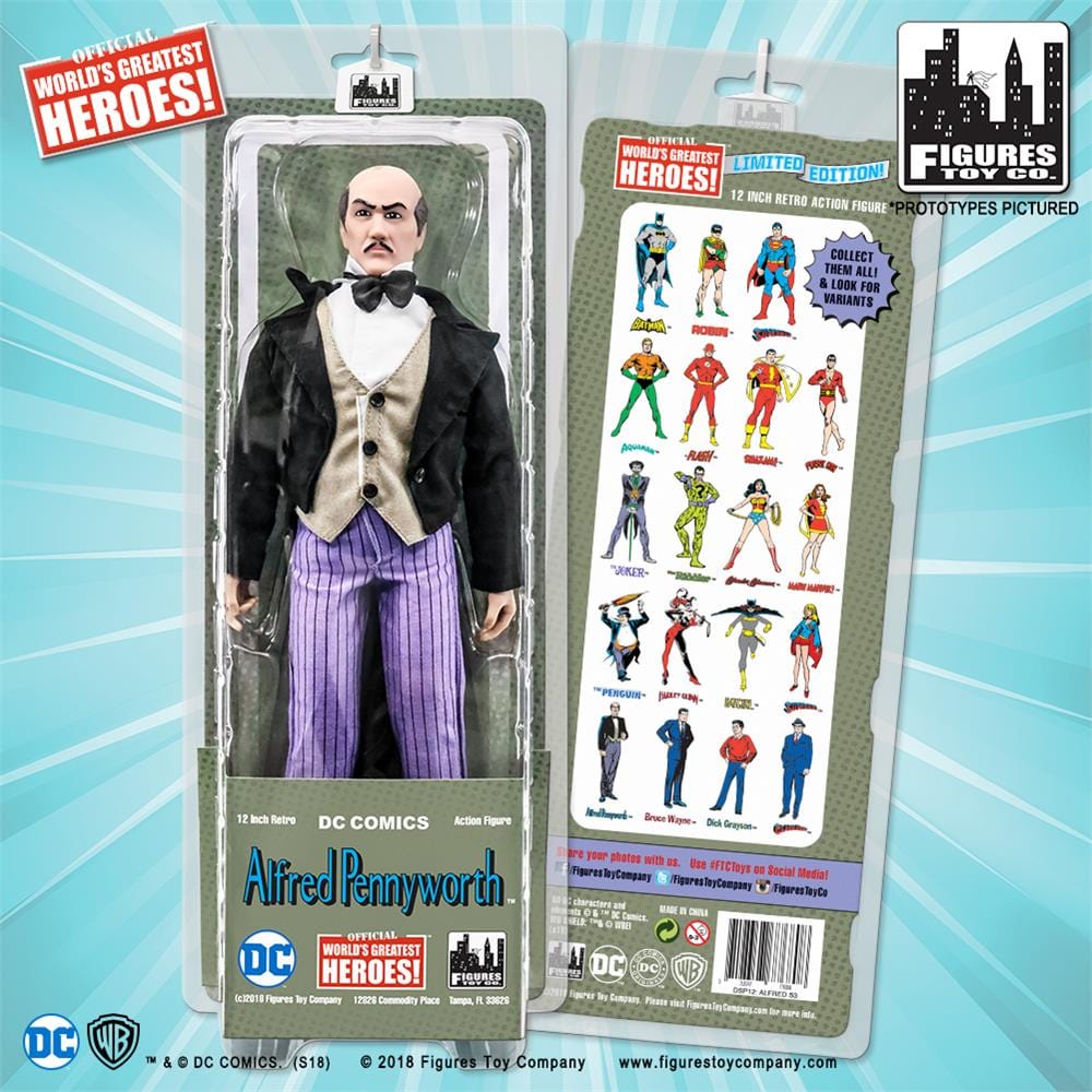 12 Inch Retro DC Comics Action Figures Series: Alfred Pennyworth