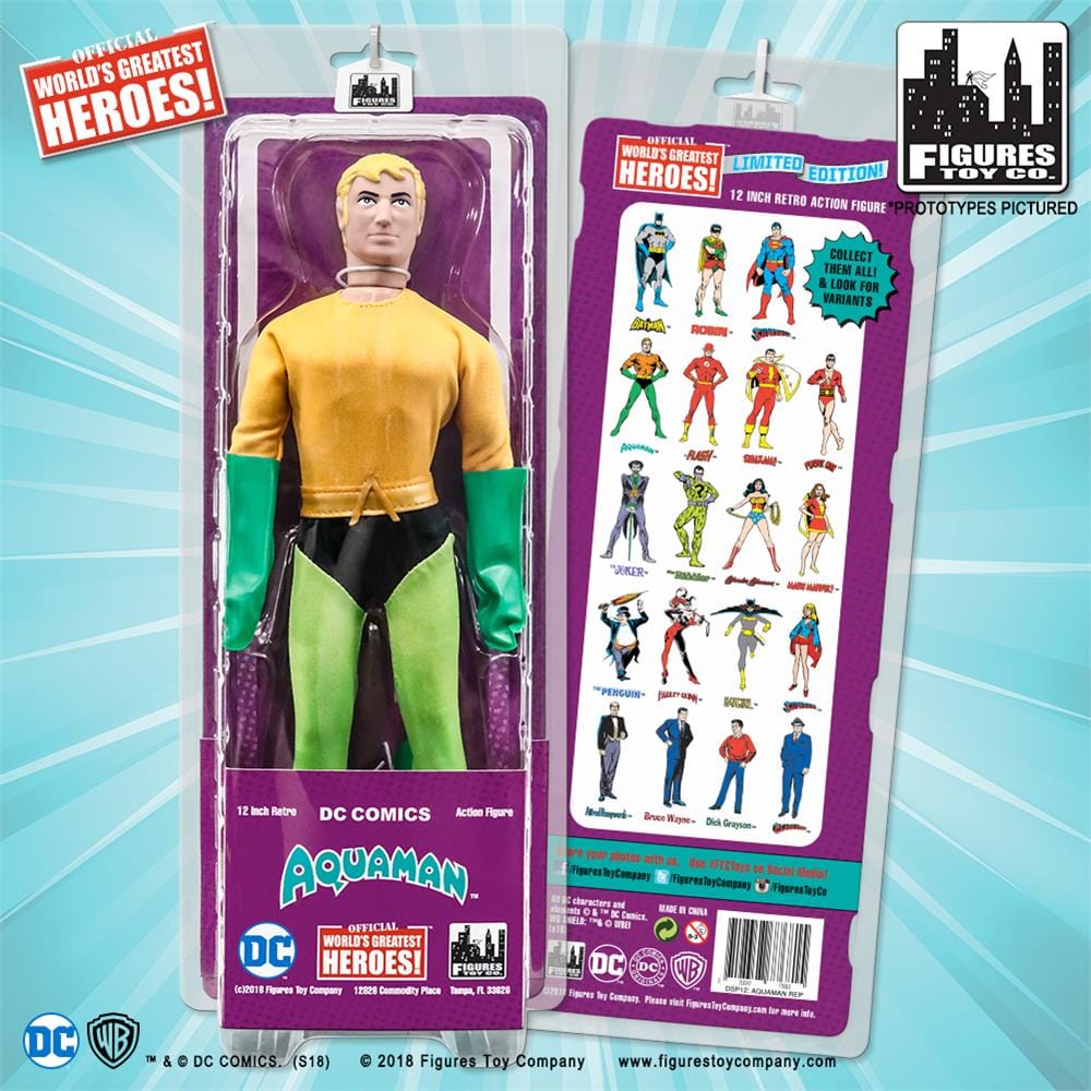 12 Inch Retro DC Comics Action Figures Series: Aquaman