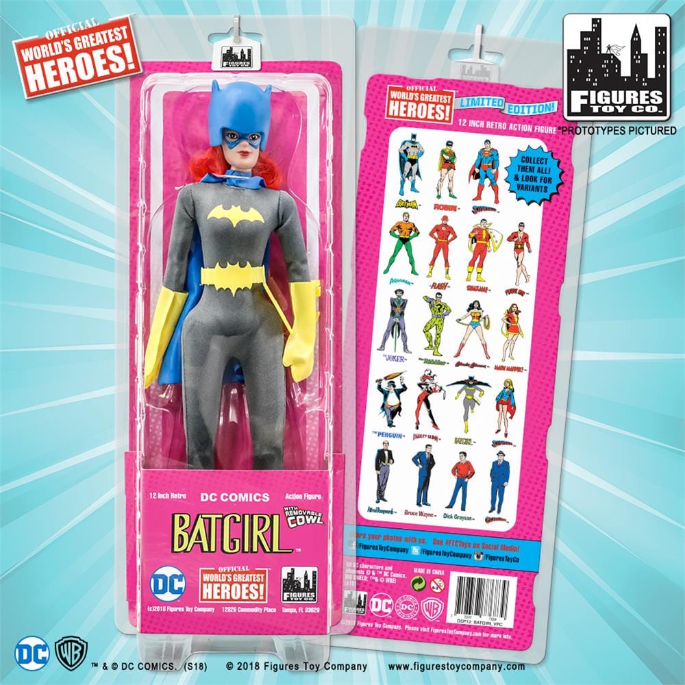 12 Inch Retro DC Comics Action Figures Series: Batgirl [Removable Cowl]