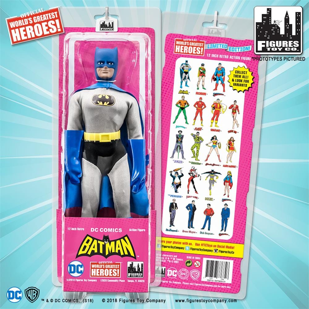 12 Inch Retro DC Comics Action Figures Series: Batman