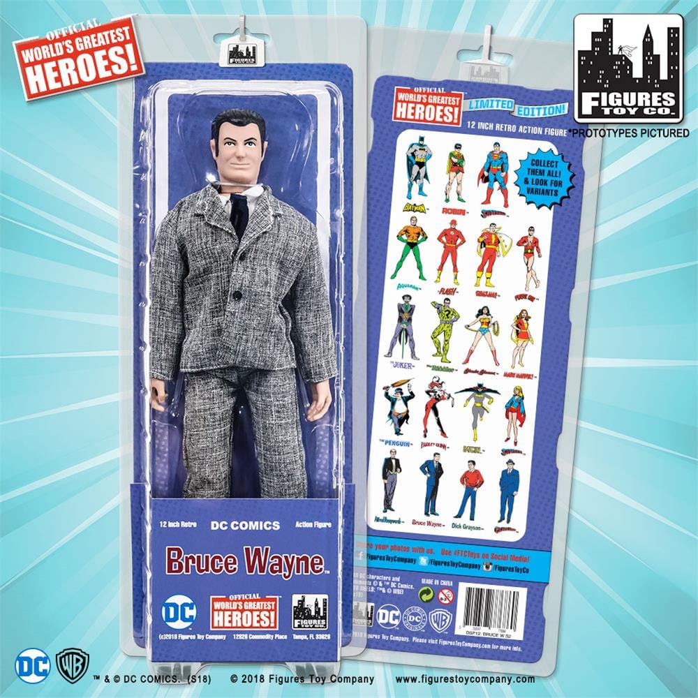 12 Inch Retro DC Comics Action Figures Series: Bruce Wayne