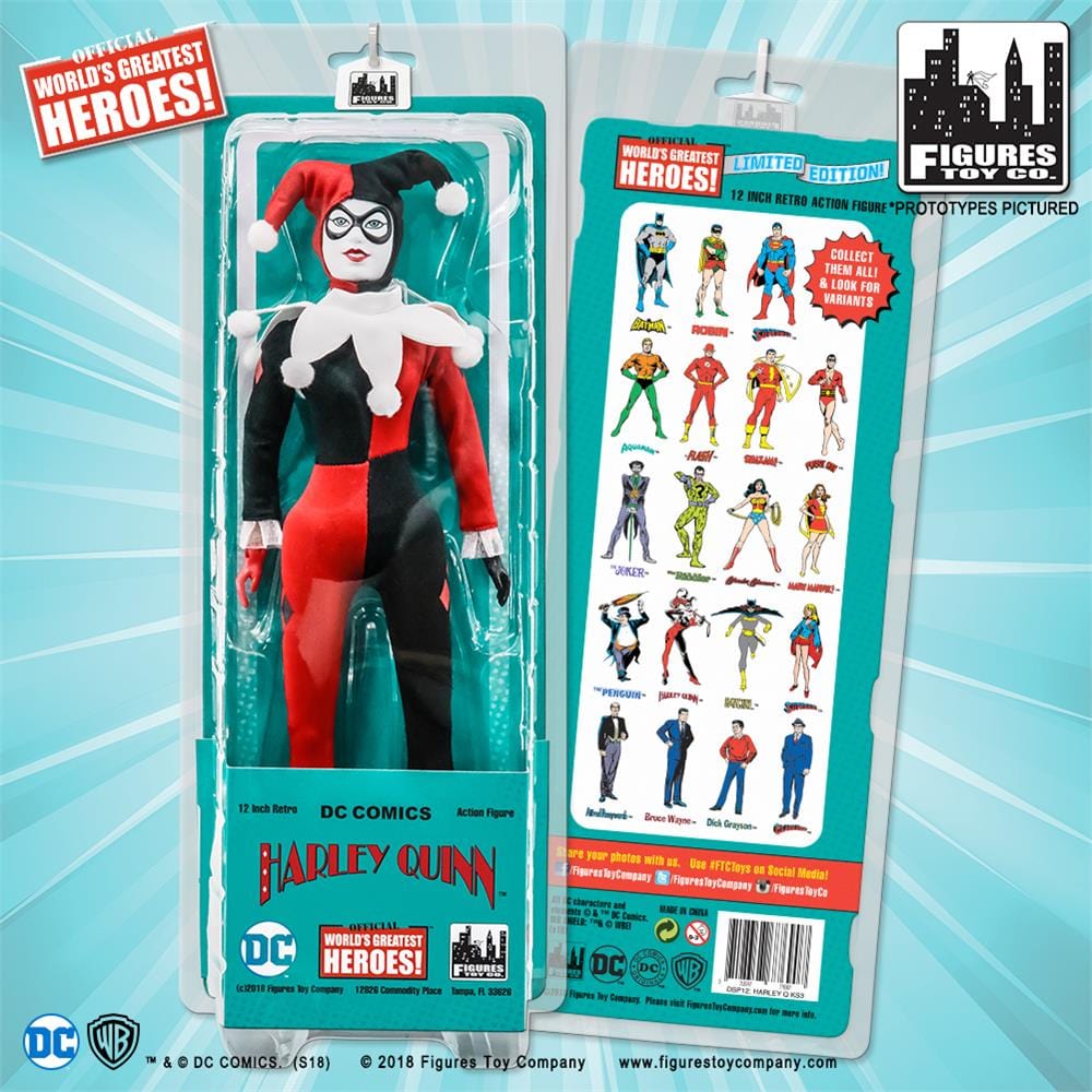12 Inch Retro DC Comics Action Figures Series: Harley Quinn