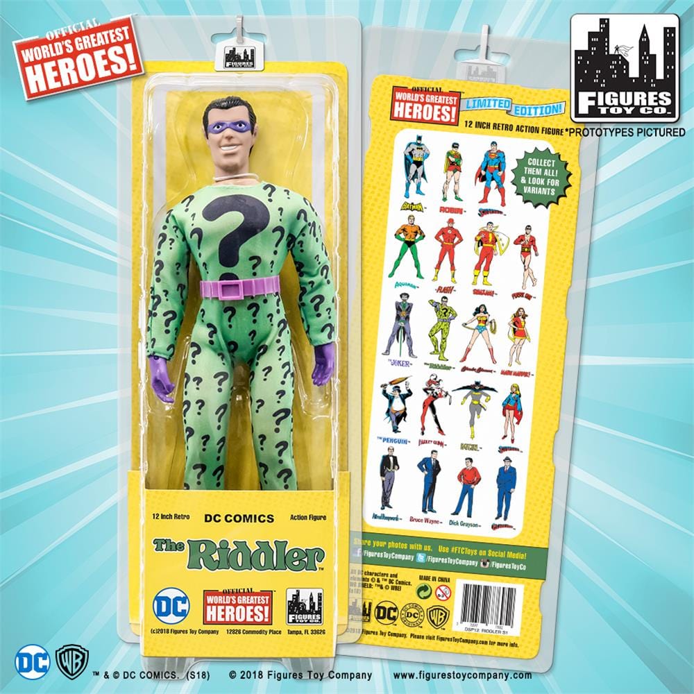 12 Inch Retro DC Comics Action Figures Series: Riddler - Figures Toy ...