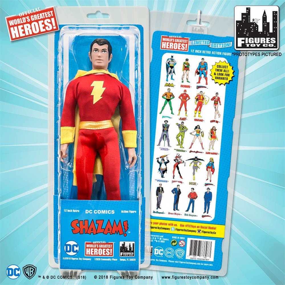 12 Inch Retro DC Comics Action Figures Series: Shazam
