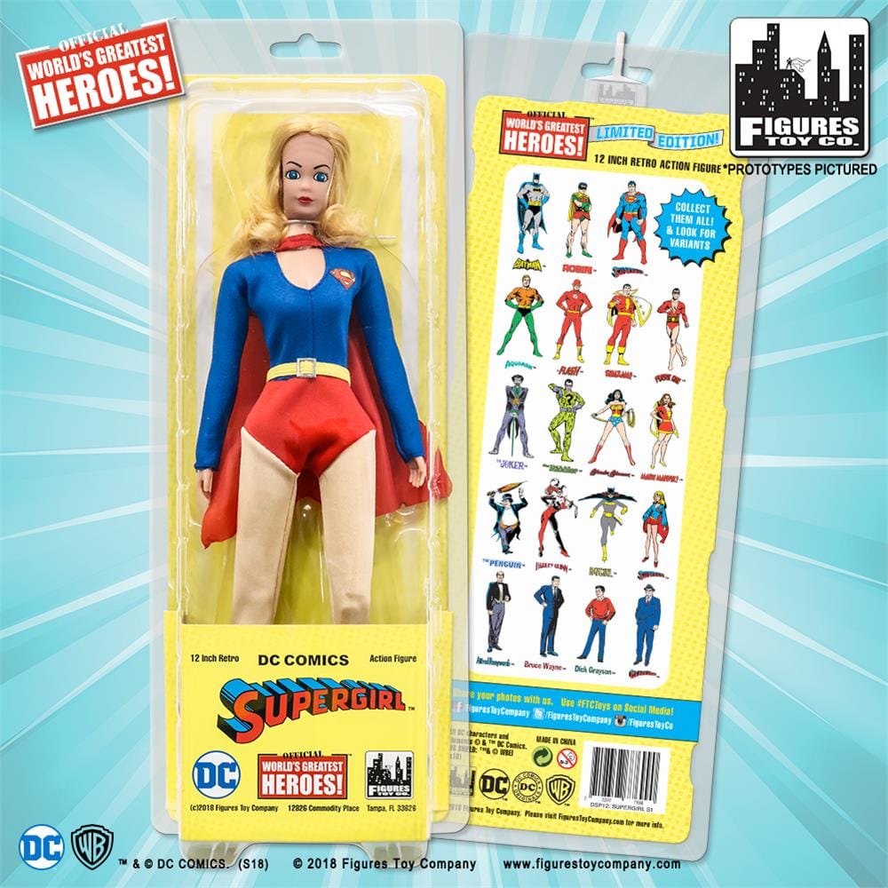 12 Inch Retro DC Comics Action Figures Series: Supergirl