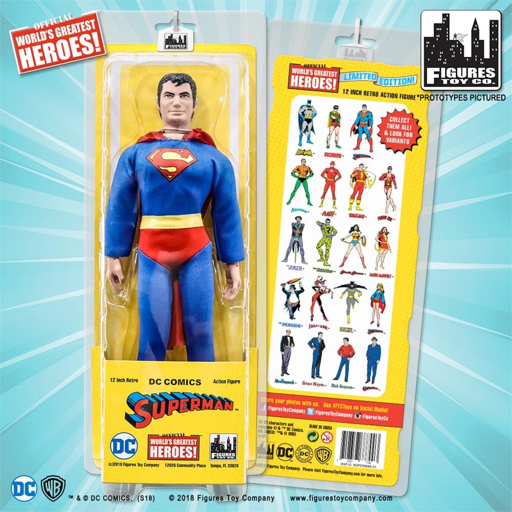 12 Inch Retro DC Comics Action Figures Series: Superman