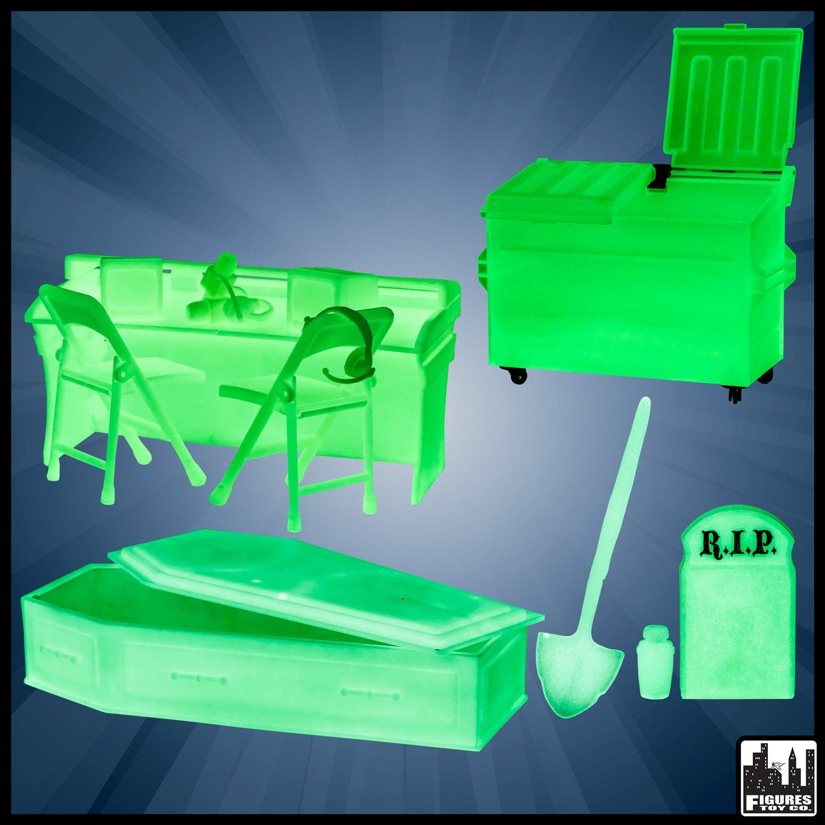 Deluxe Glow in The Dark Deal for WWE &amp; AEW Wrestling Action Figures