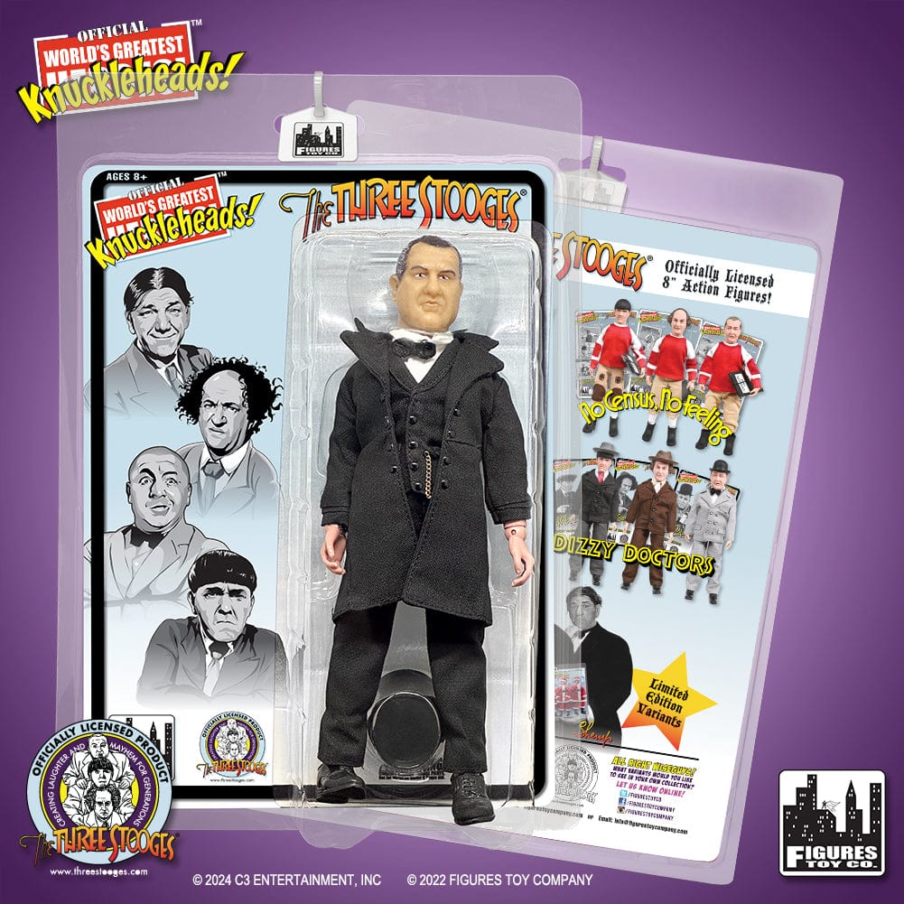 The Three Stooges 8 Inch Action Figures Suit &amp; Top Hat Series: Set of all 6