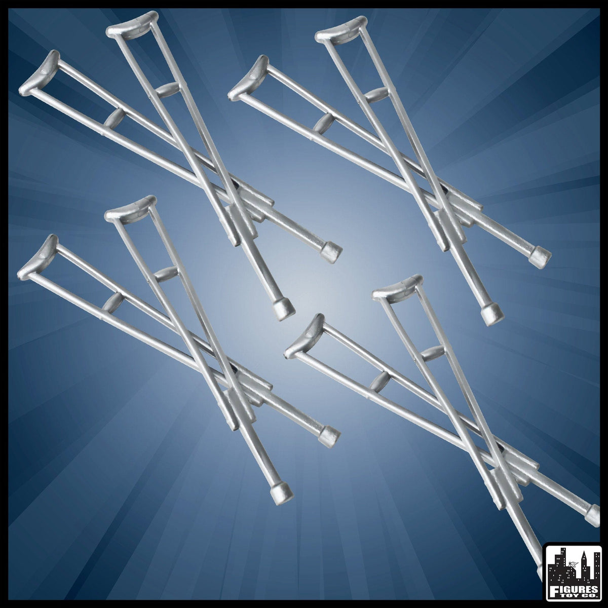 4 Pairs of Crutches for Wrestling Figures